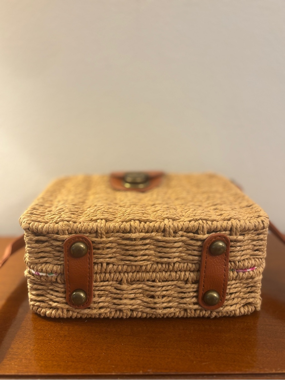 Already There Natural Wicker Crossbody Bag - Picture 9 of 12